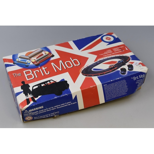 475 - The Brit Mob Car Racing Game with Track, Cars, and Controllers