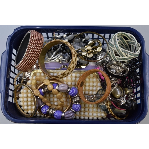 501 - A basket full of unsorted jewellery