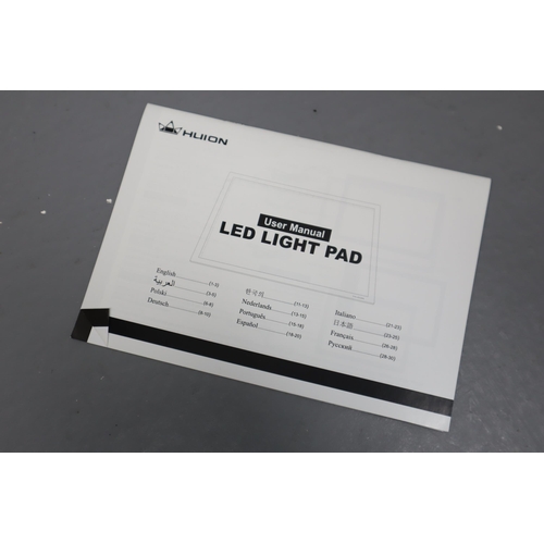 862 - New A2 LED Light Pad with adjustable illumination UK and EU plug