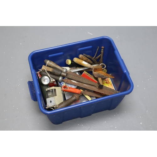 884 - Mixed Lot to include Files, Cutting Disk, Mole Grips, Spanner and lots more useful items