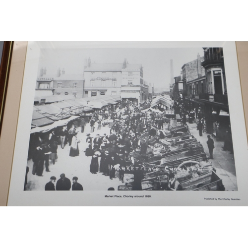 829 - Six Matching Framed and Glazed Chorley Guardian Prints depicting Historical Scenes (15