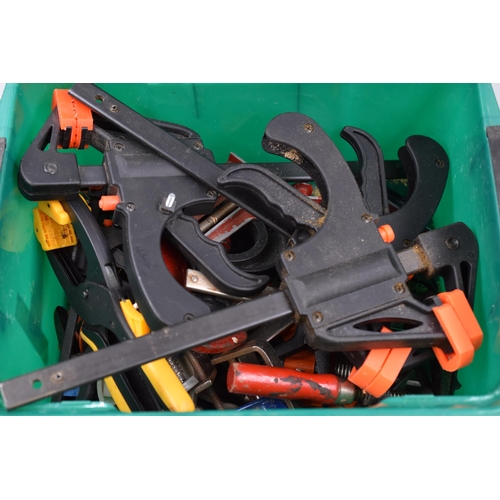 830 - Tub Full of Clamps in Various Sizes