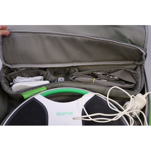 873 - Revitive Medic Massage Machine complete with Pads, power lead, Remote Control and Storage Case power... 