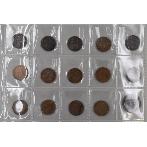 144 - Selection of Victorian and George V Farthings, Half Pennies and 1926 Penny