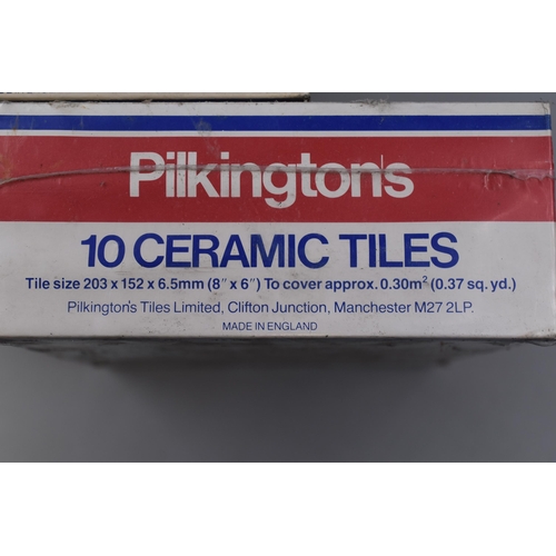 733 - 1970's Pilkingtons tiles Splash blue, 30 ceramic tiles, (8