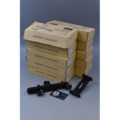 798 - 10 new boxed headrest car mounts