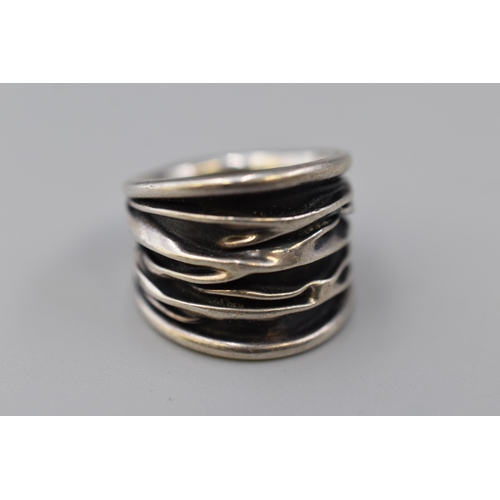 8 - Chunky Silver 925 Ring size N