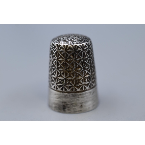 15 - Antique Silver Hallmarked Charles Horner Thimble Chester Mark circa 1924