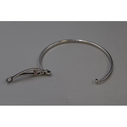 43 - Silver 925 Bangle Complete in Presentation Box