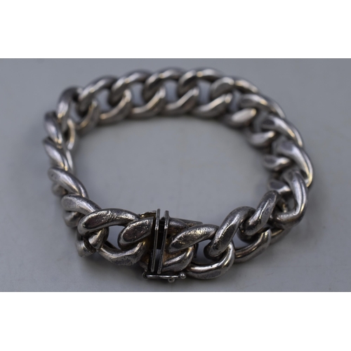 63 - Silver 925 linked styled bracelet unisex