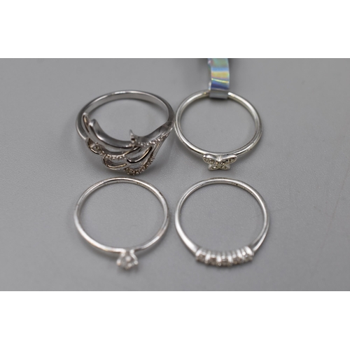 64 - Selection of Four Silver 925 Rings