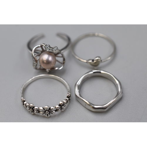 65 - Selection of Four Silver 925 Rings