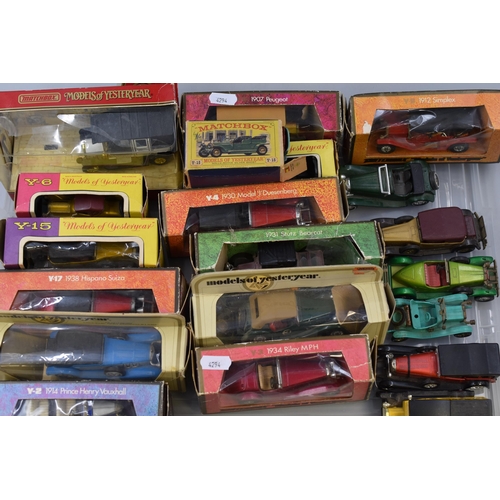 612 - Collection of Various Matchbox Models of Yesteryear Depicting Vintage Cars, Some A/F