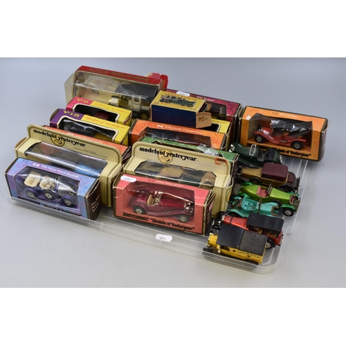 612 - Collection of Various Matchbox Models of Yesteryear Depicting Vintage Cars, Some A/F