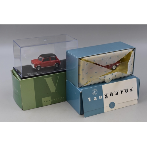 623 - Two Boxed Vanguards Anniversary Series Limited Edition Die Cast Cars (1:43 Scale). Includes Jaguar E... 