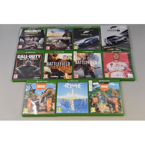 631 - A Xbox One games lot to include: Call of Duty WWII, Forza Motorsport 7, Call of Duty Black ops III, ... 