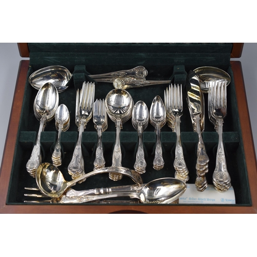 A Seventy-Eight Piece Canteen of Silver Plated George Butler Cutlery ...