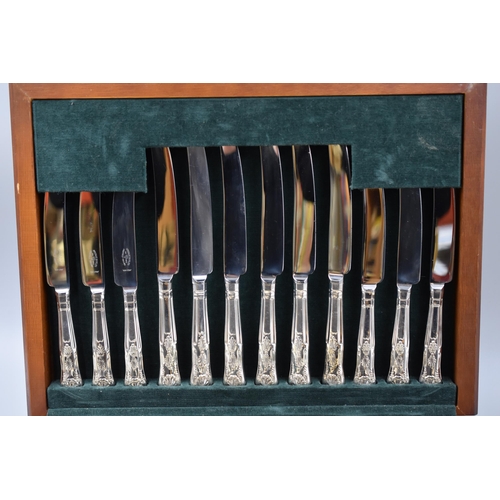 A Seventy-Eight Piece Canteen of Silver Plated George Butler Cutlery ...