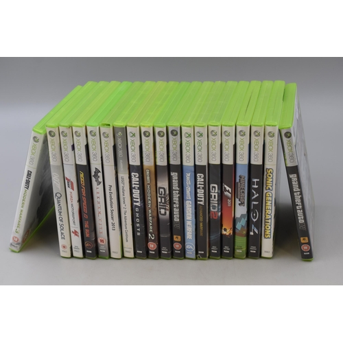 639 - A mixed lot of Xbox360 games to include: Call of Duty MW3, 007 Quantum of Solace, Foza motorsport 4,... 