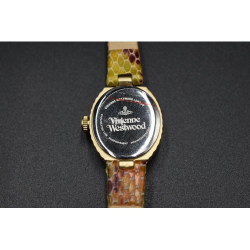 126 - Vivienne Westwood Ladies Watch with Leather Strap and Tags (Working)