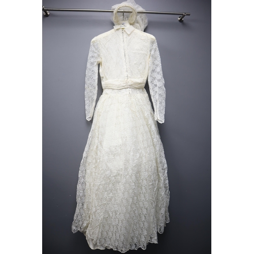 785 - A 1960's Henry Krebs Bridal Dress, In Original Box. Size Unknown