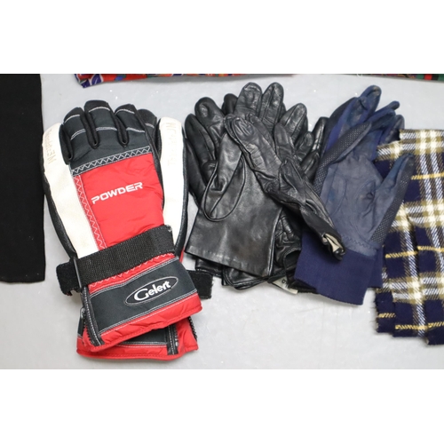 813 - Mixed Selection of Gloves, Hats and Scarves and Handbags