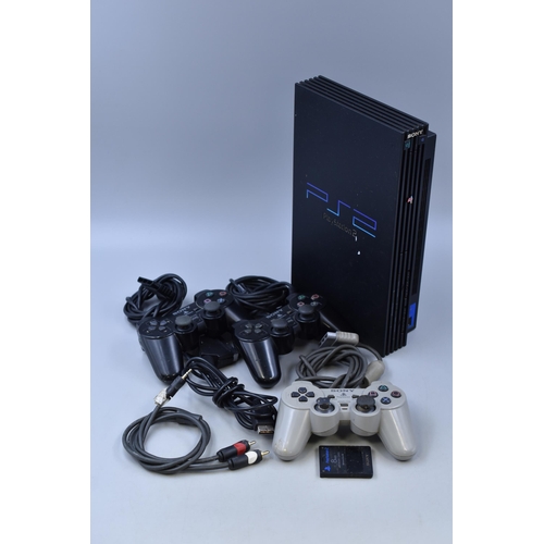 850 - PS2 Playstation 2 with controllers