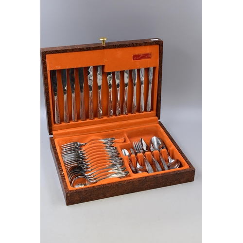 698 - Mid Century Fine Quality Cased Sixty Piece Cutlery Set