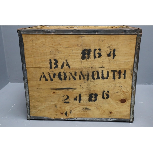 710 - Two Vintage Wooden Export Boxes to include a 1986 Rwanda Rubaya Tea and a Kenya to Avonmouth Box. No... 