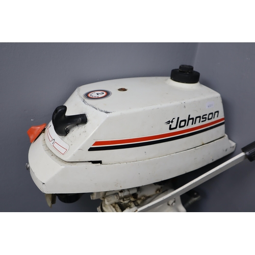 721 - Lightweight Johnson 2 Cylinder Sea-Horse Outboard Boat Engine untested item. No Postage