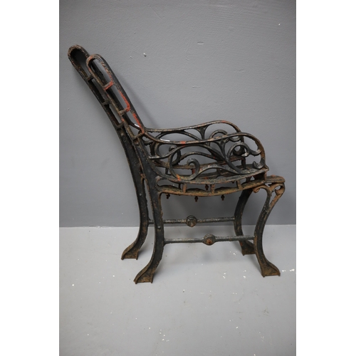 892 - Pair of Childrens Cast Iron Bench Ends. No Postage