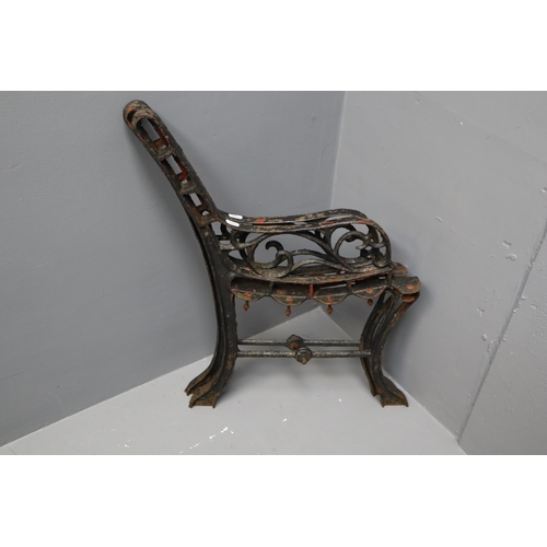 892 - Pair of Childrens Cast Iron Bench Ends. No Postage