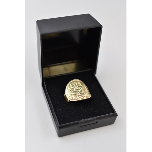 7 - Silver 925 St George Ring Complete with Presentation Box