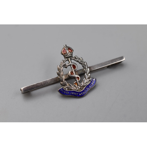 16 - Silver Royal Army Medical Corps brooch