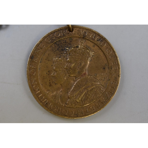 28 - 1937 Coronation medal on a chain