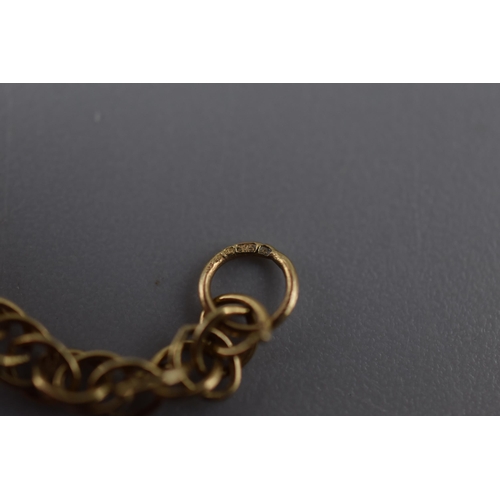 41 - Gold 375 (9ct) Double Curb Link Chain (6.93 grams)