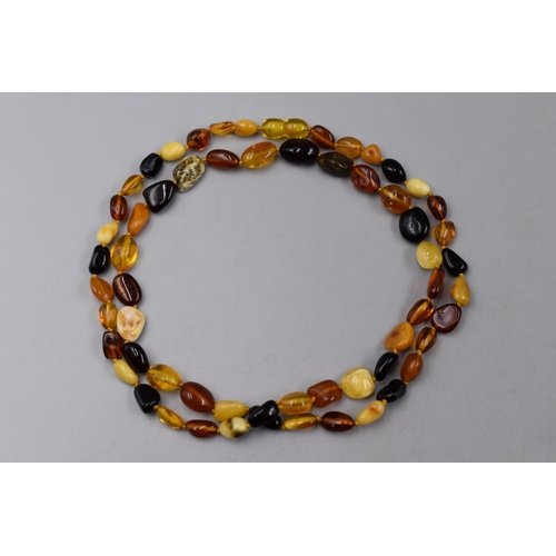 242 - Multi Coloured Amber Necklace 26