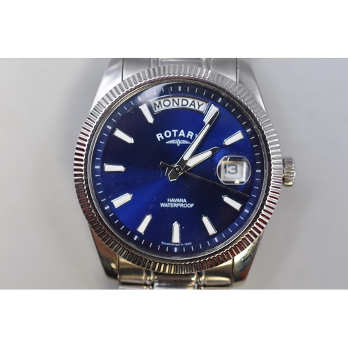 106 - A Rotary Havana Quartz Day Date/Time Watch, Working