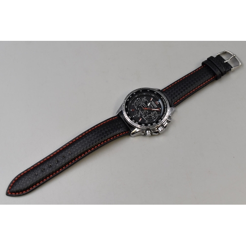 108 - A Megia Chronograph Style Gent's Quartz Watch, Working