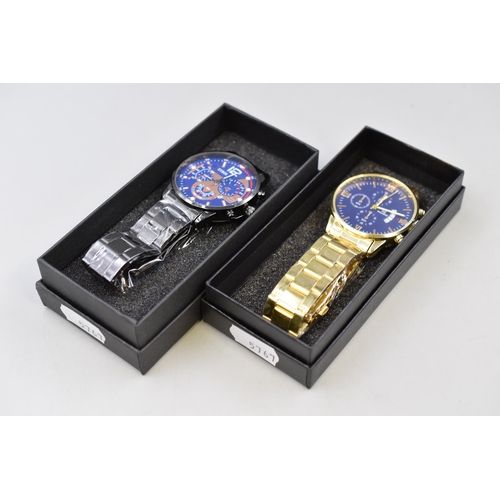 115 - Two New Gents Watches (Deyros / Shaarms) Both with Presentation Boxes