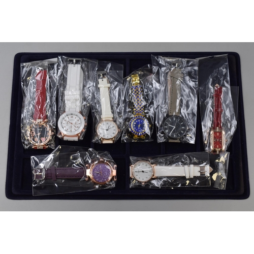 117 - A Selection of Eight New Ladies Quartz Designer Watches