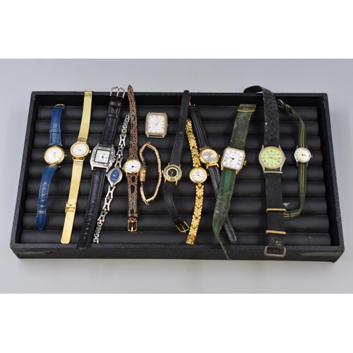 119 - Mixed Tray of Unsorted Watches (Spares and Repairs)