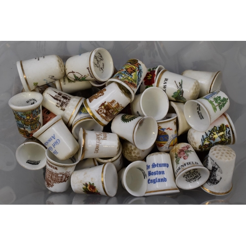 260 - A large selection of thimbles to include Etchurch, Exquisite and more