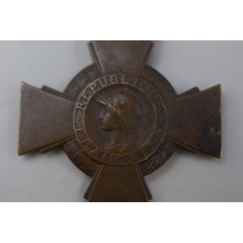 275 - French Combatant Cross with Ribbon