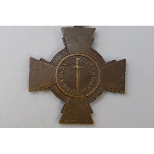 275 - French Combatant Cross with Ribbon