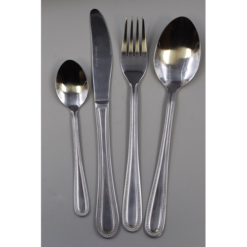 348 - Michel Delaby 49 Piece, 12 Settings Stainless Steel Cutlery Set