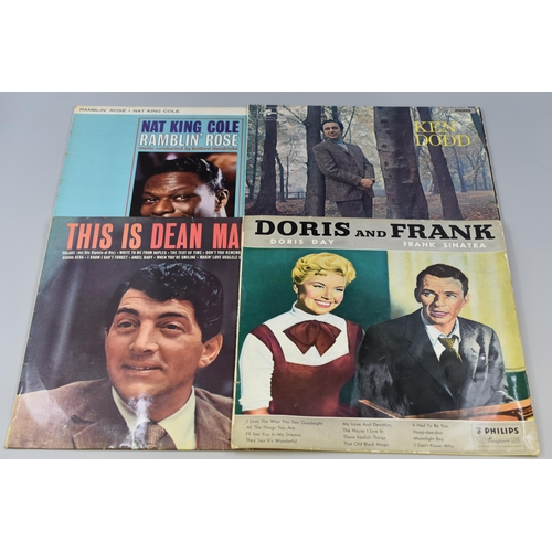 454 - Collection of Various House Clearance Vinyl LP's To Include, Nat King Cole, Frank Sinatra, Dean Mart... 