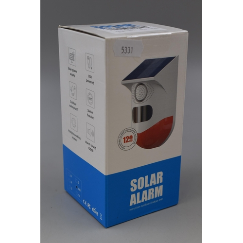 383 - New solar alarm for intrusion outdoor or indoor