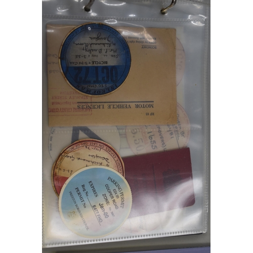 414 - Large Selection of Collectors UK Car Tax Discs dating from 1936 in two Albums together with Collecto... 