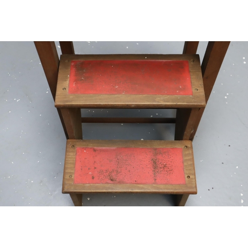 362 - Vintage wooden step stool (15